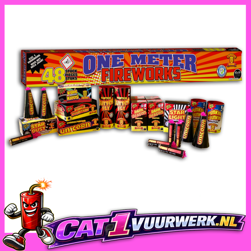 ONE METER OF FIREWORKS